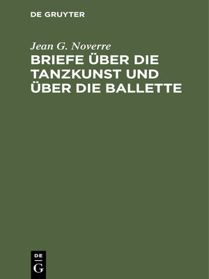 cover image of Briefe über die Tanzkunst und über die Ballette